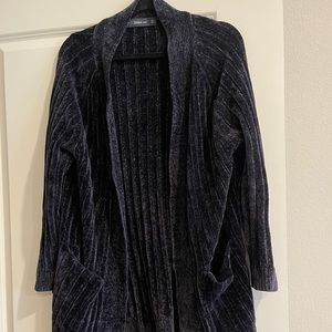 Dark navy blue cardigan - Zara